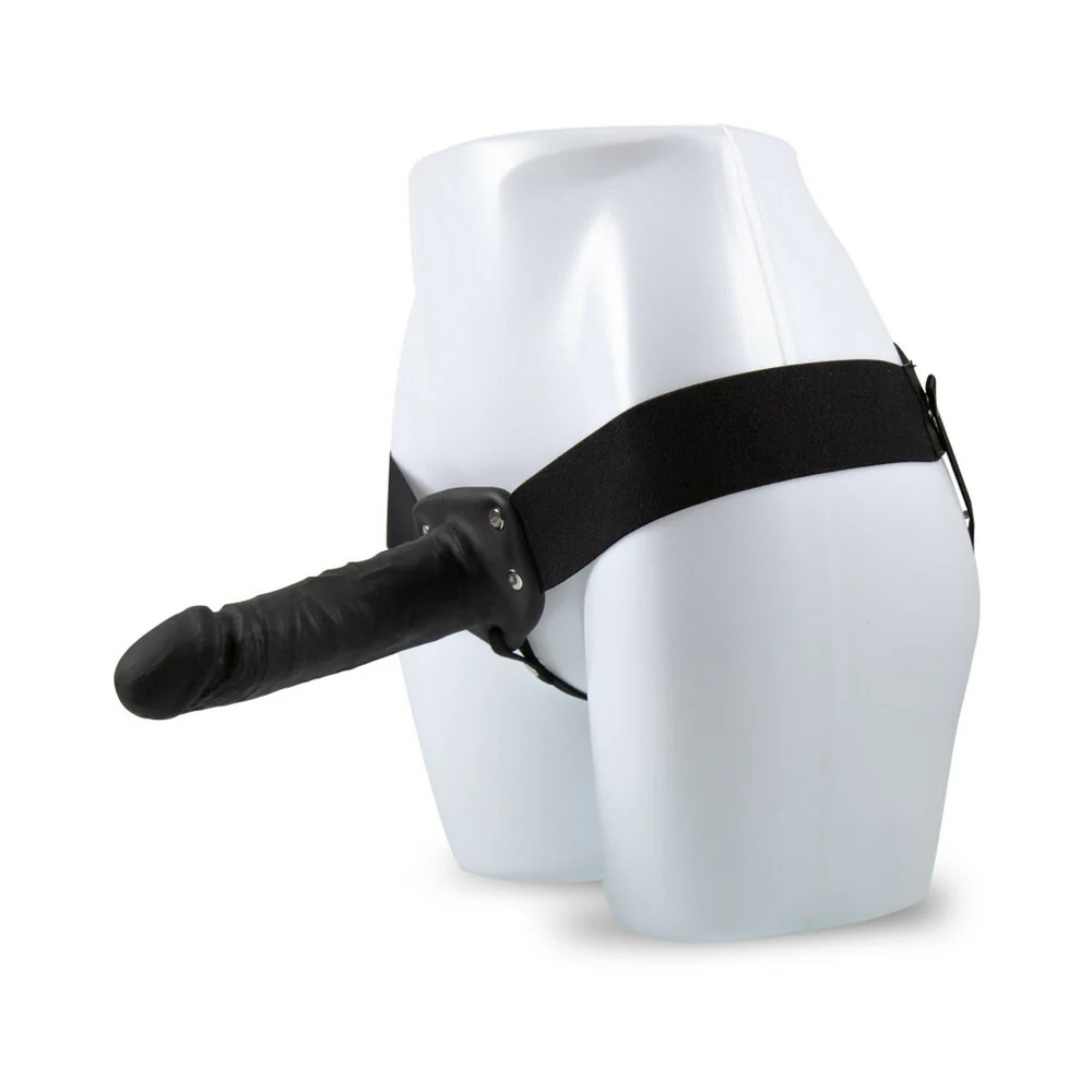 Dr. Skin 7 in. Hollow Strap-On Black - Image 2