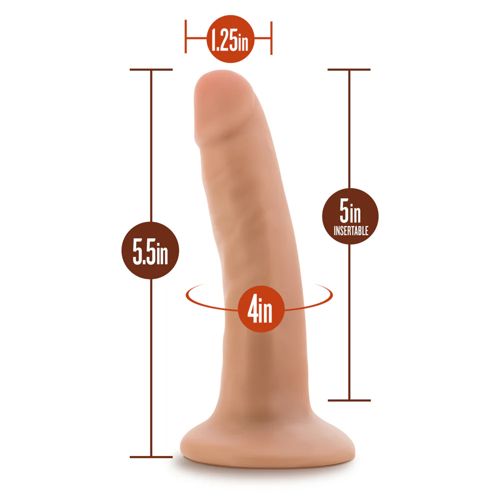 Dr. Skin Realistic 5.5 in. Dildo Beige - Image 7
