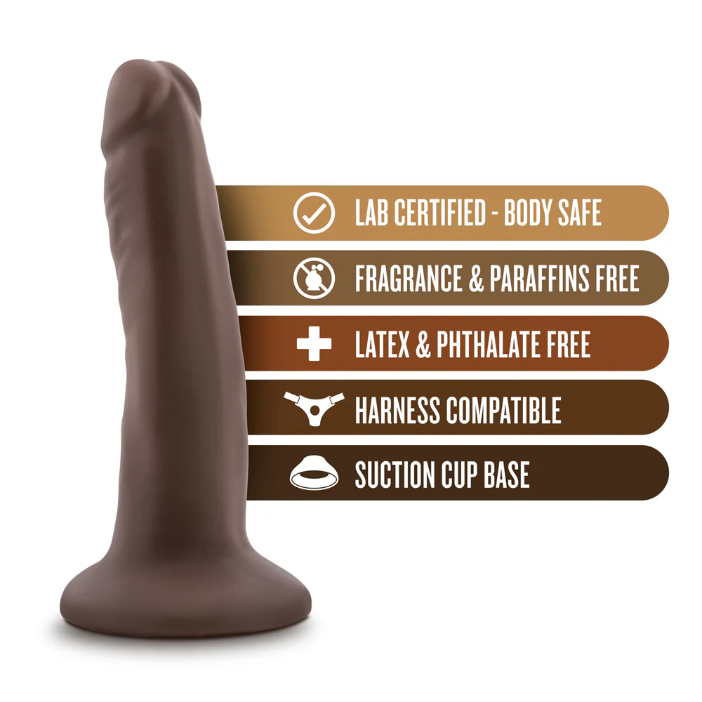 Dr. Skin Realistic 5.5 in. Dildo Brown - Image 8