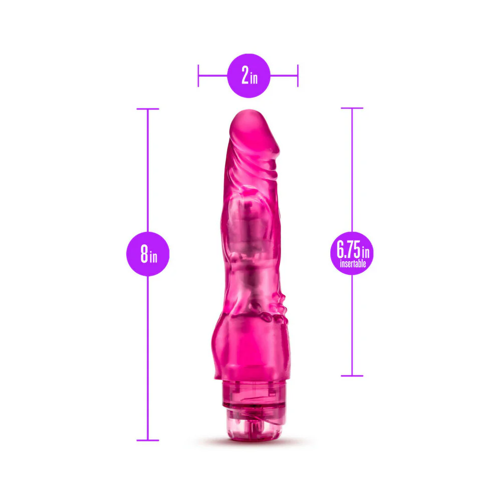 Glow Dicks The Banger Realistic 8 in. Vibrating Dildo Pink - Image 7