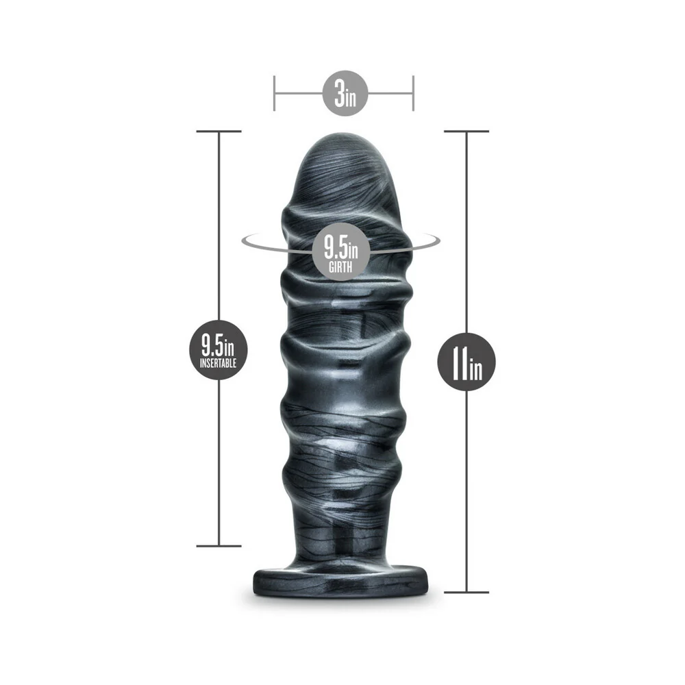 Jet Annihilator 11 in. Anal Plug Carbon Metallic Black - Image 9