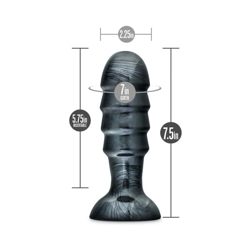 Jet Bruiser 7.5 in. Anal Plug Carbon Metallic Black - Image 8