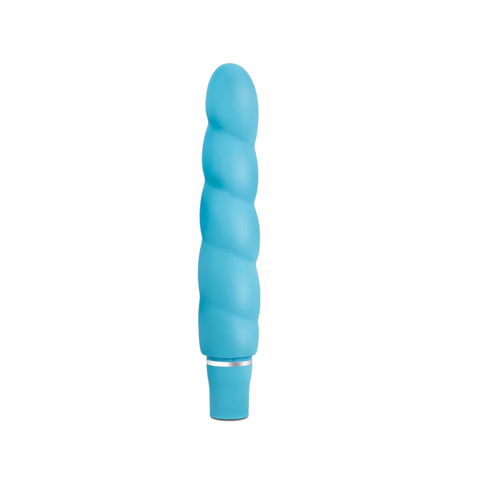 Luxe Anastasia Silicone Slimline Vibrator Aqua - Image 2