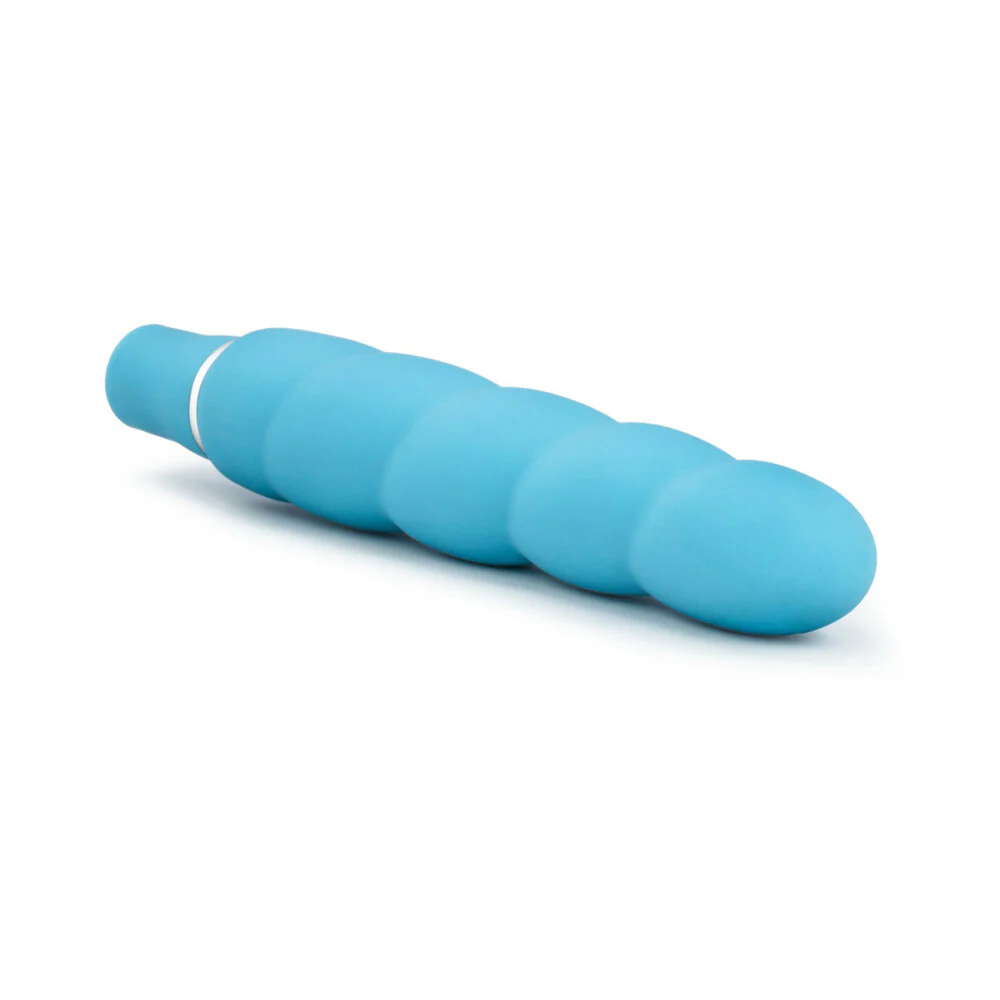 Luxe Anastasia Silicone Slimline Vibrator Aqua - Image 3