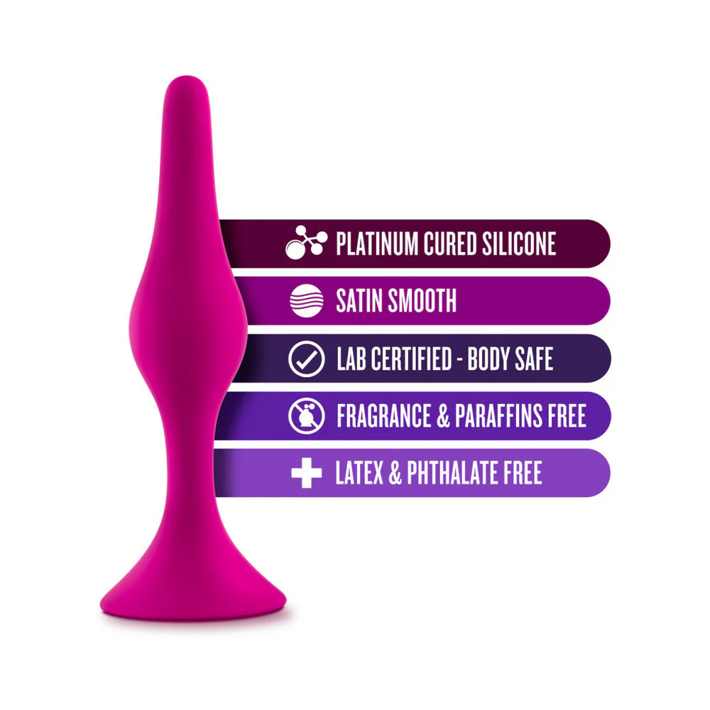 Luxe Silicone Beginner Plug Small Pink - Image 5