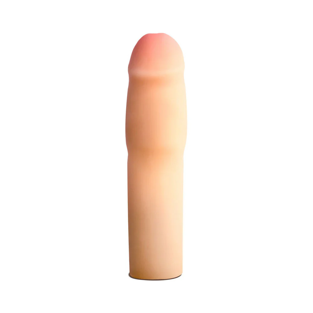 Performance 1.5 in. Cock Xtender Penis Extender Sleeve Beige - Image 2