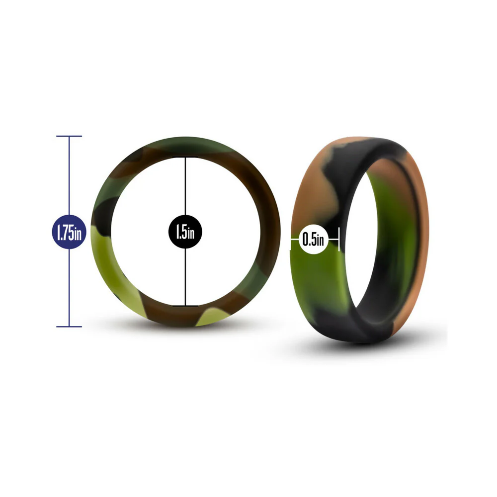 Performance Silicone Camo Cock Ring Green Camouflage - Image 5