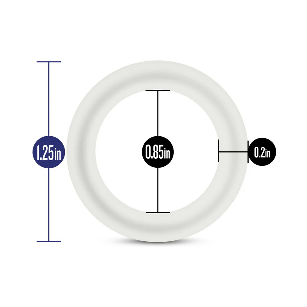 Performance VS2 Pure Premium Silicone Cockrings 3-Pack Small White - Image 8