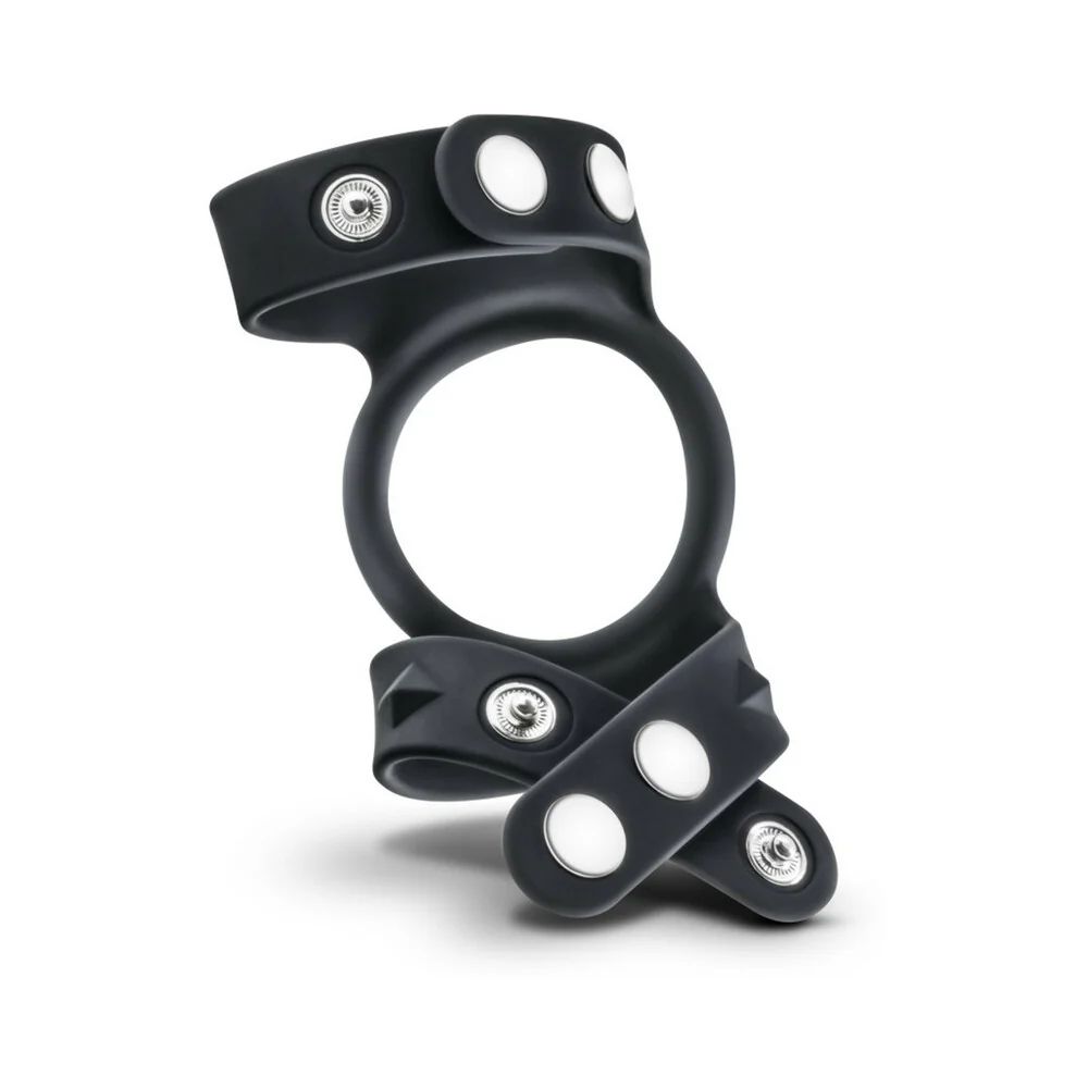 Performance VS8 Silicone Double Cock & Ball Strap Black - Image 3