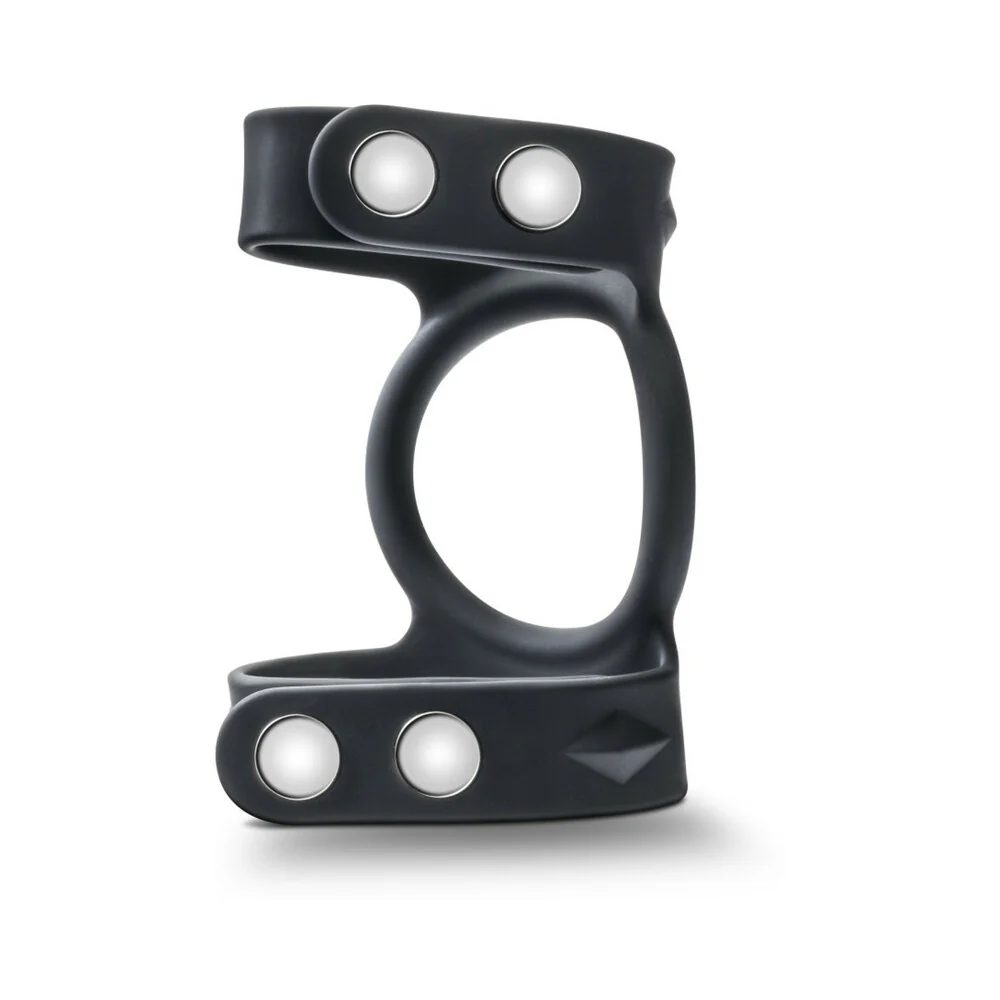 Performance VS8 Silicone Double Cock & Ball Strap Black - Image 4