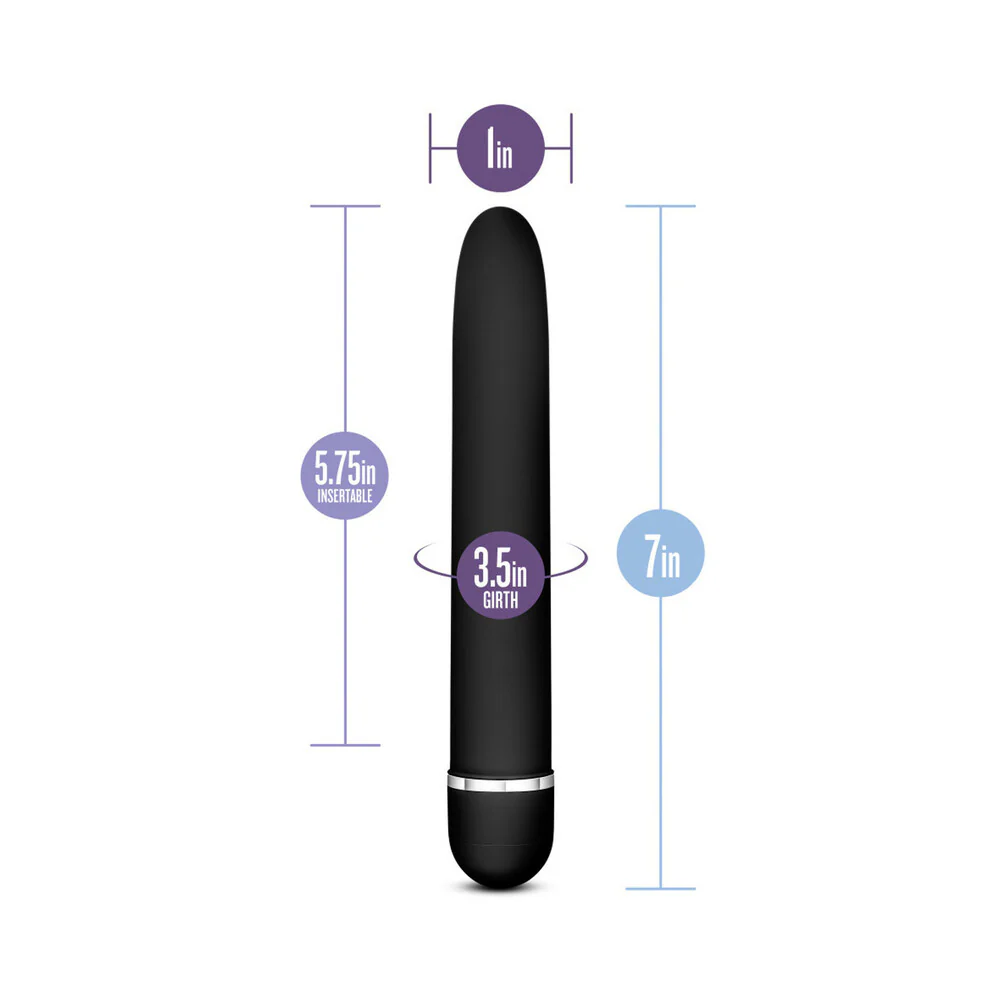 Rose Luxuriate Classic Slimline Vibrator Black - Image 7