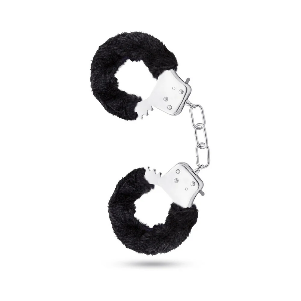 Temptasia Adjustable Faux Fur Cuffs Black - Image 5