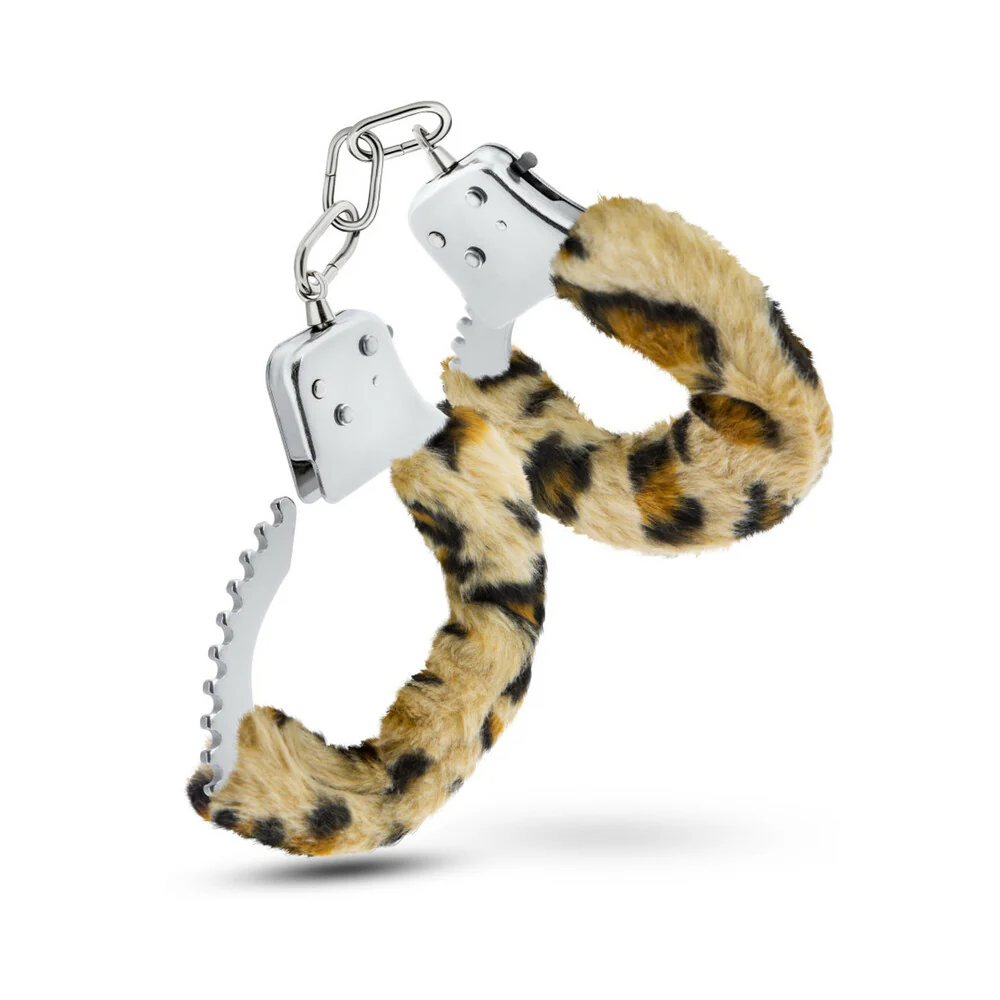 Temptasia Adjustable Faux Fur Cuffs Leopard - Image 3
