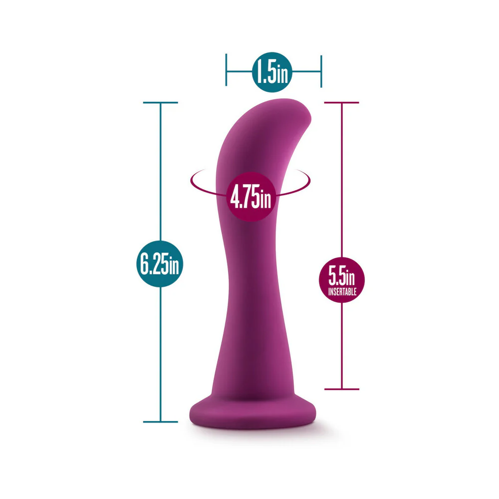Temptasia Bellatrix 6.25 in. Curved Dildo Plum - Image 8