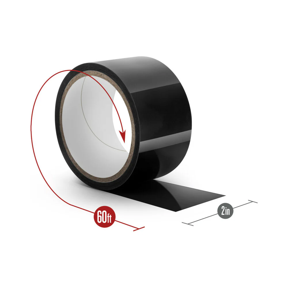 Temptasia Bondage Tape 60 ft. / 18 m Black - Image 6