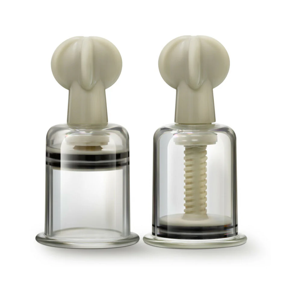 Temptasia Clit and Nipple Twist Suckers 2-Piece Set Large Clear - Image 3