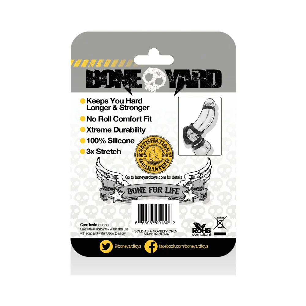 Boneyard Silicone Ring 30mm Black - Image 2