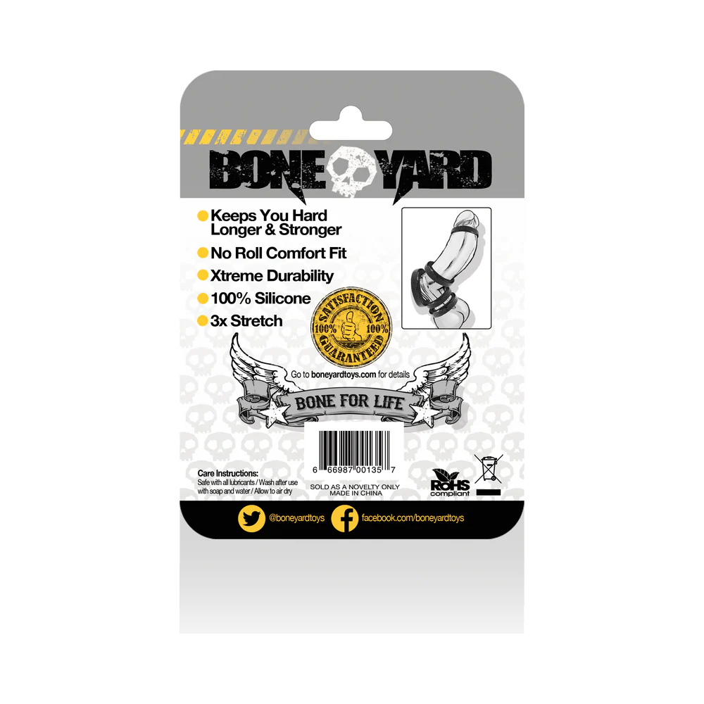 Boneyard Silicone Ring 35mm Black - Image 2
