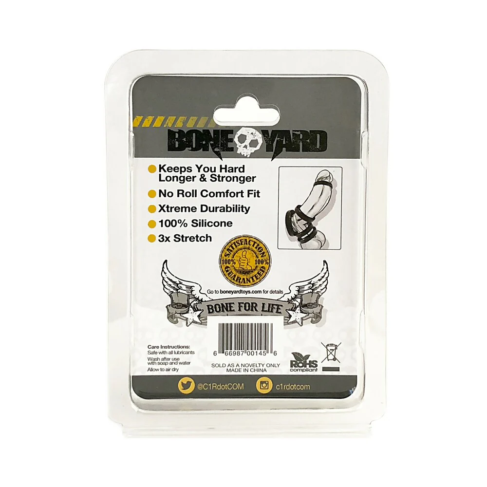 Boneyard Silicone Ring 45mm Black - Image 2