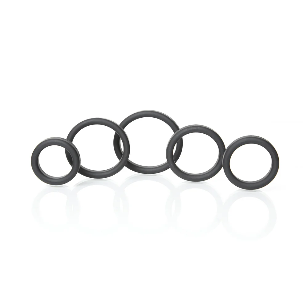 Boneyard Silicone Ring 5 Pcs Kit Black - Image 3