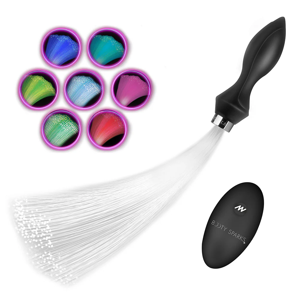 Booty Sparks Vibrating Silicone Optical Fiber Butt Plug - Image 2