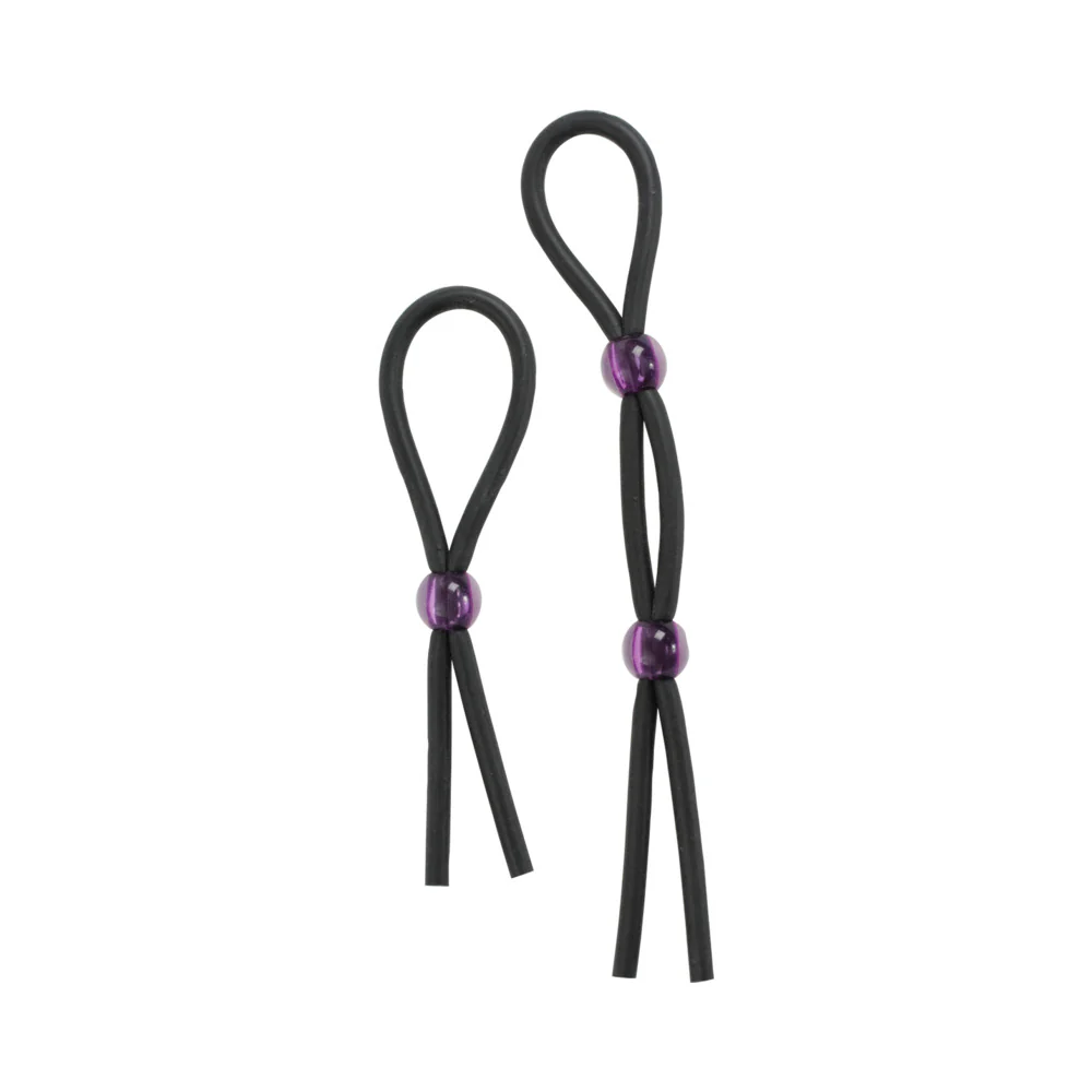 Cock Ties (Black)  Lasso/Bolo - Image 2