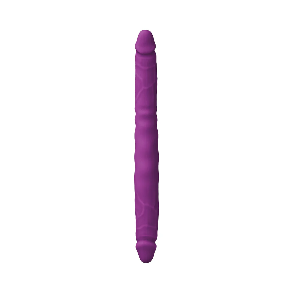Colours Double Pleasure 12 in. Dual Ended Dildo Purple - Image 2