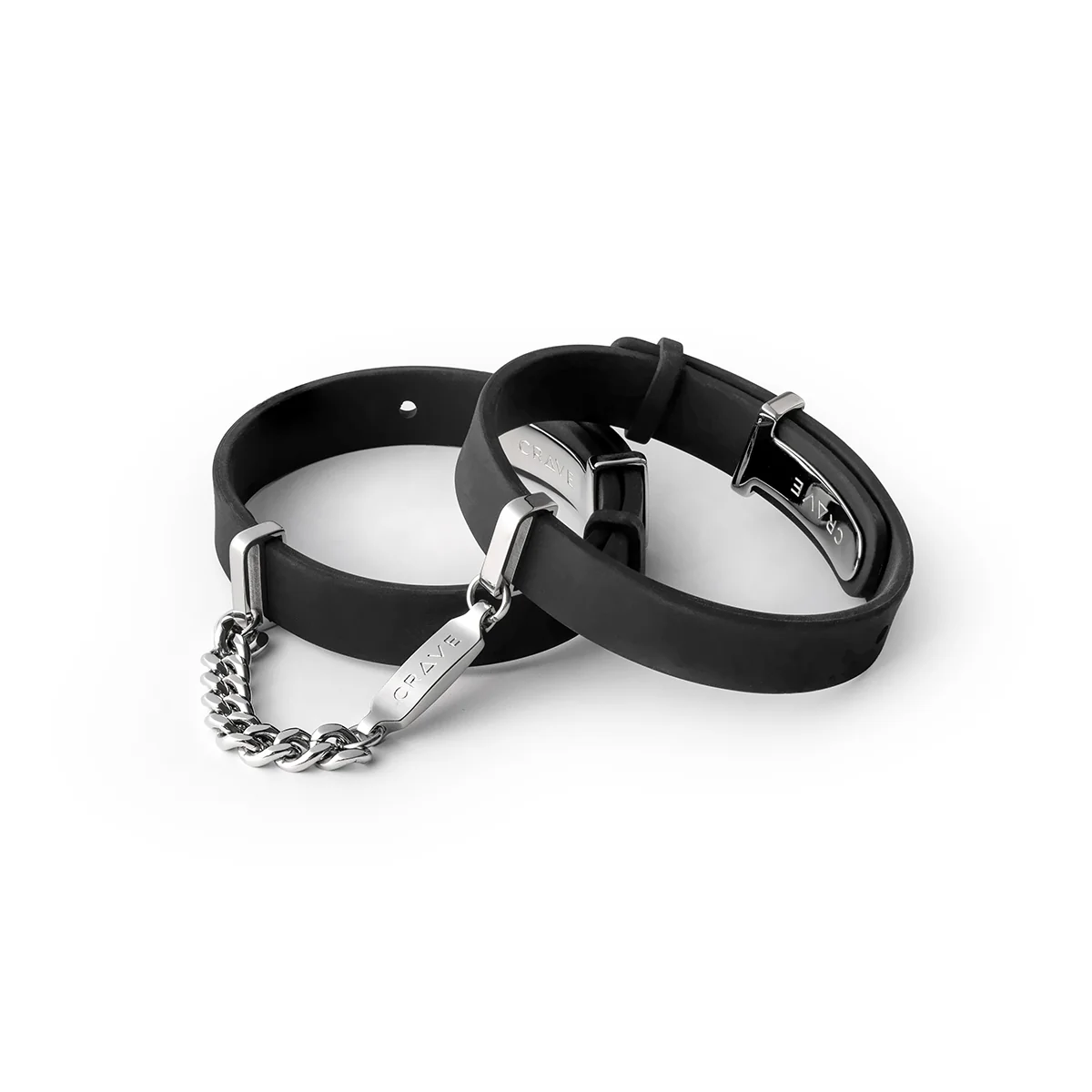 Crave ID Cuffs Black/Silver - Image 2