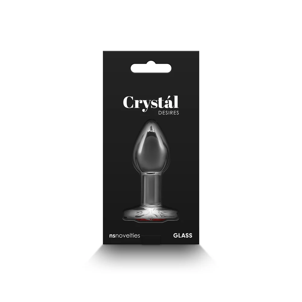Crystal Desires Red Heart Gem Glass Plug Small - Image 4