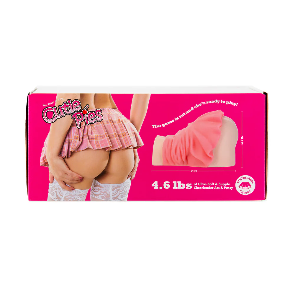 CutiePies Cheerleader Cherry Doggystyle Dual Entry Vagina & Ass Masturbator Beige - Image 5
