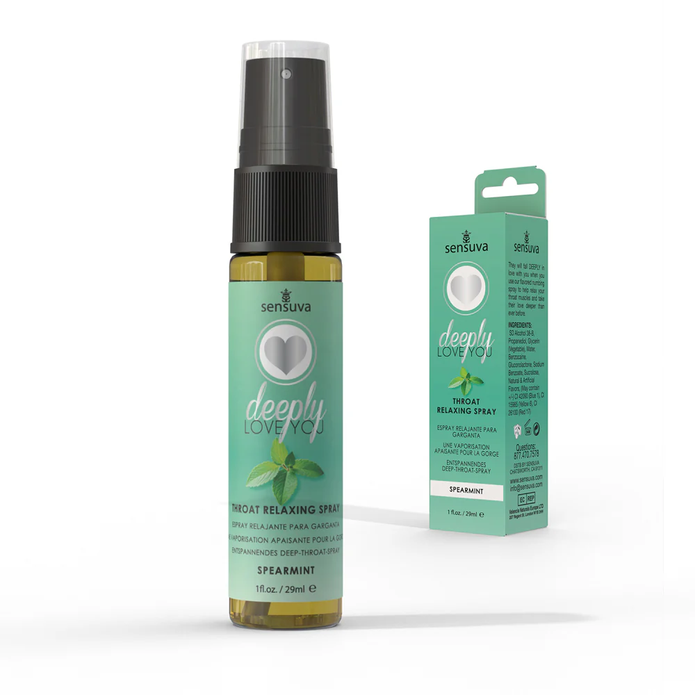 Sensuva Deeply Love You Throat Relaxing Spray Spearmint 1 oz.