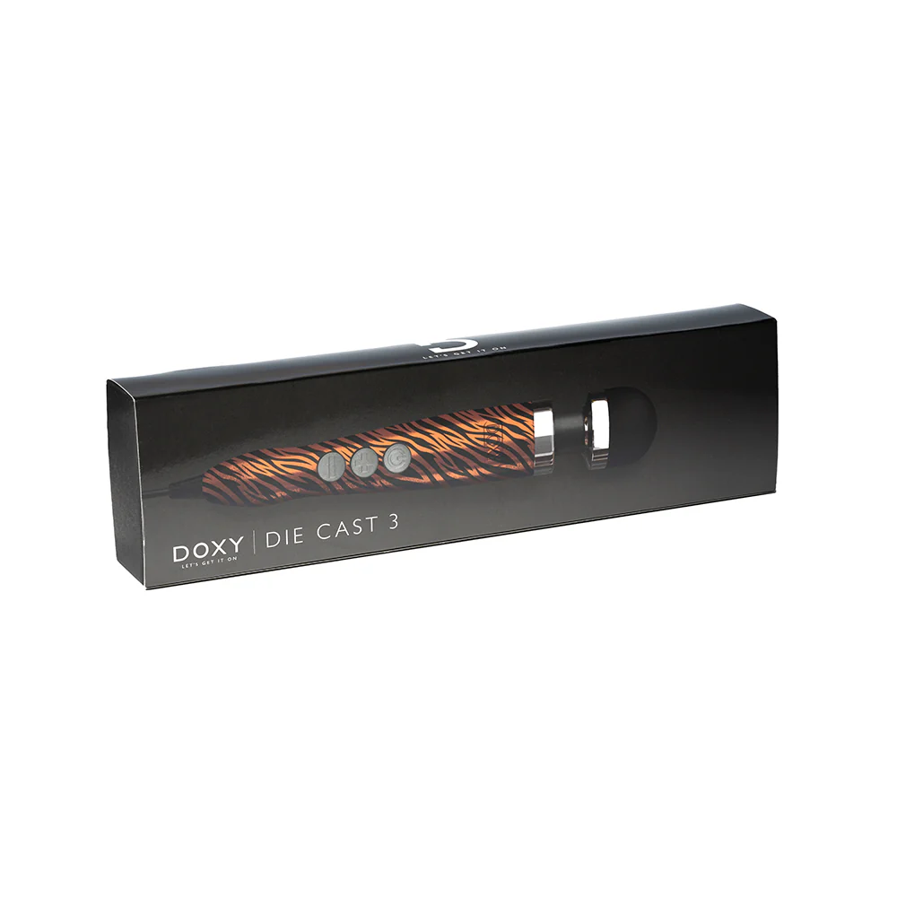 Doxy Die Cast 3 Compact Wand Vibrator Tiger - Image 4