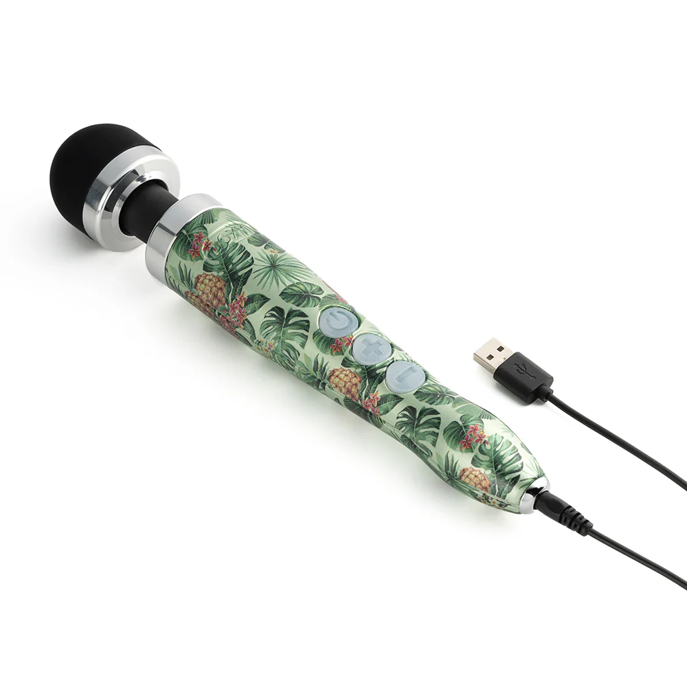 Doxy Die Cast 3R Rechargeable Compact Wand Vibrator Pineapple - Image 3