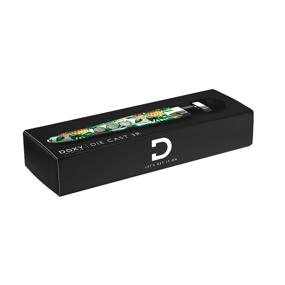 Doxy Die Cast 3R Rechargeable Compact Wand Vibrator Pineapple - Image 5