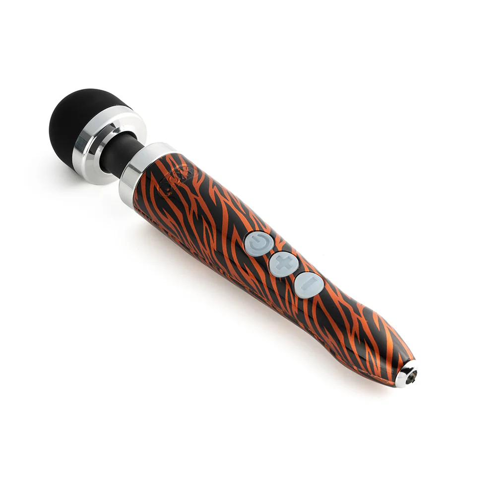 Doxy Die Cast 3R Rechargeable Compact Wand Vibrator Tiger - Image 2