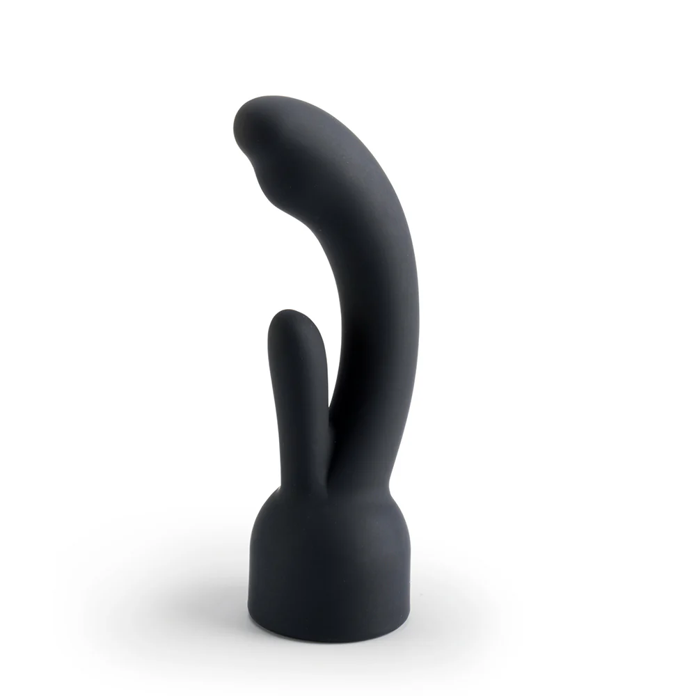Doxy 3 Silicone Rabbit Wand Attachment Black - Image 2