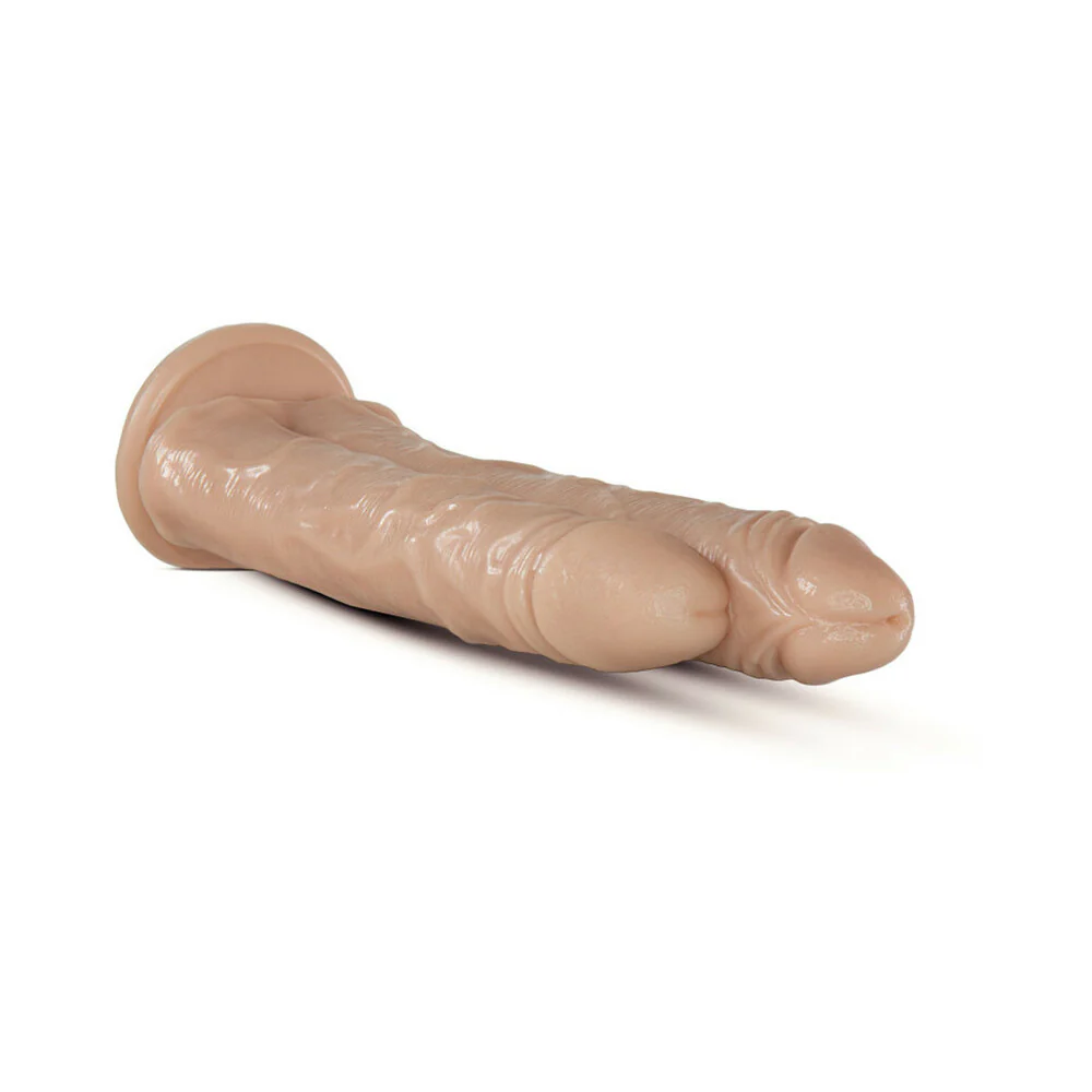 Dr. Skin Dr. Double Stuffed 10.5 in. Double Shaft Dildo Beige - Image 3
