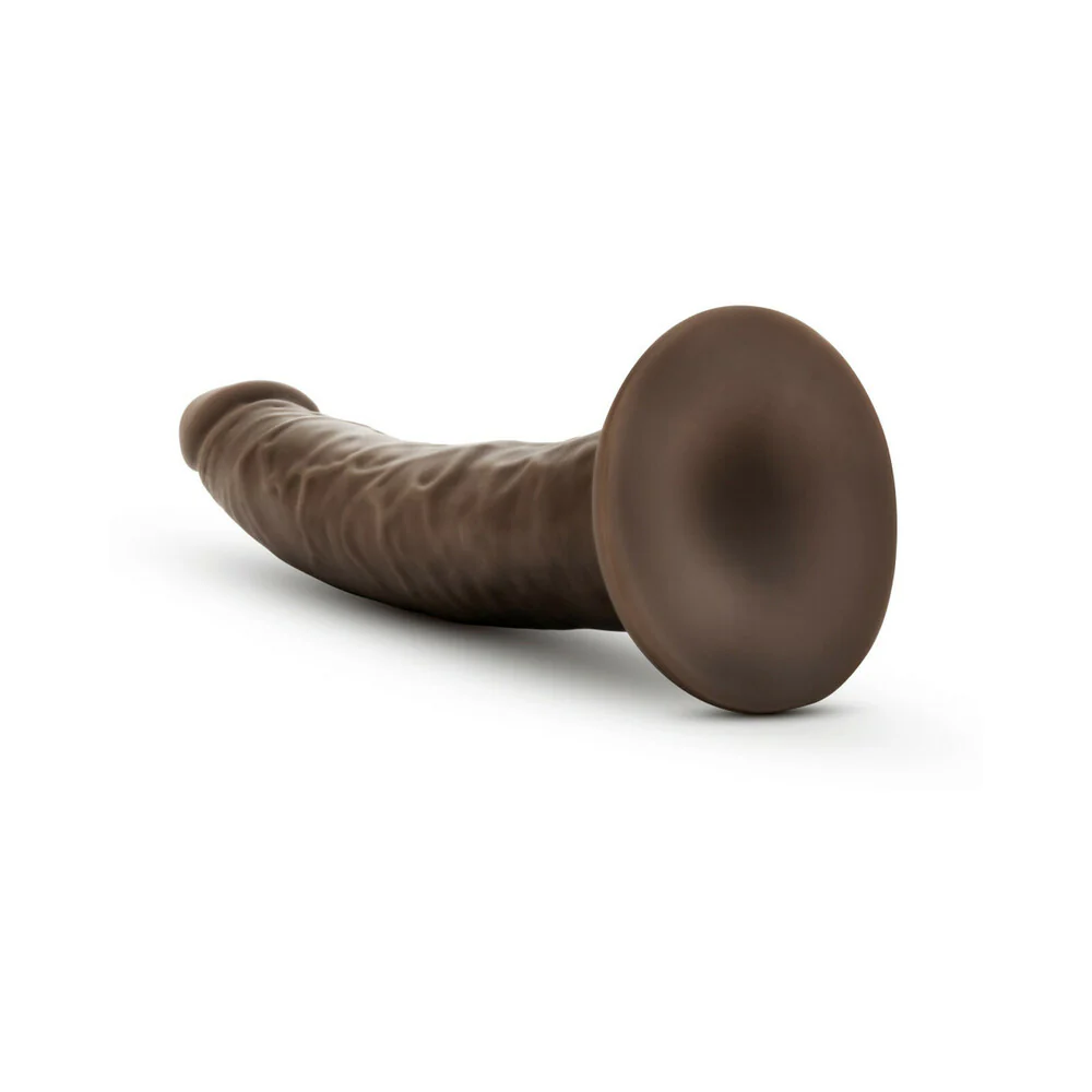 Dr. Skin Glide Realistic 7.5 in. Self-Lubricating Dildo Brown - Image 4
