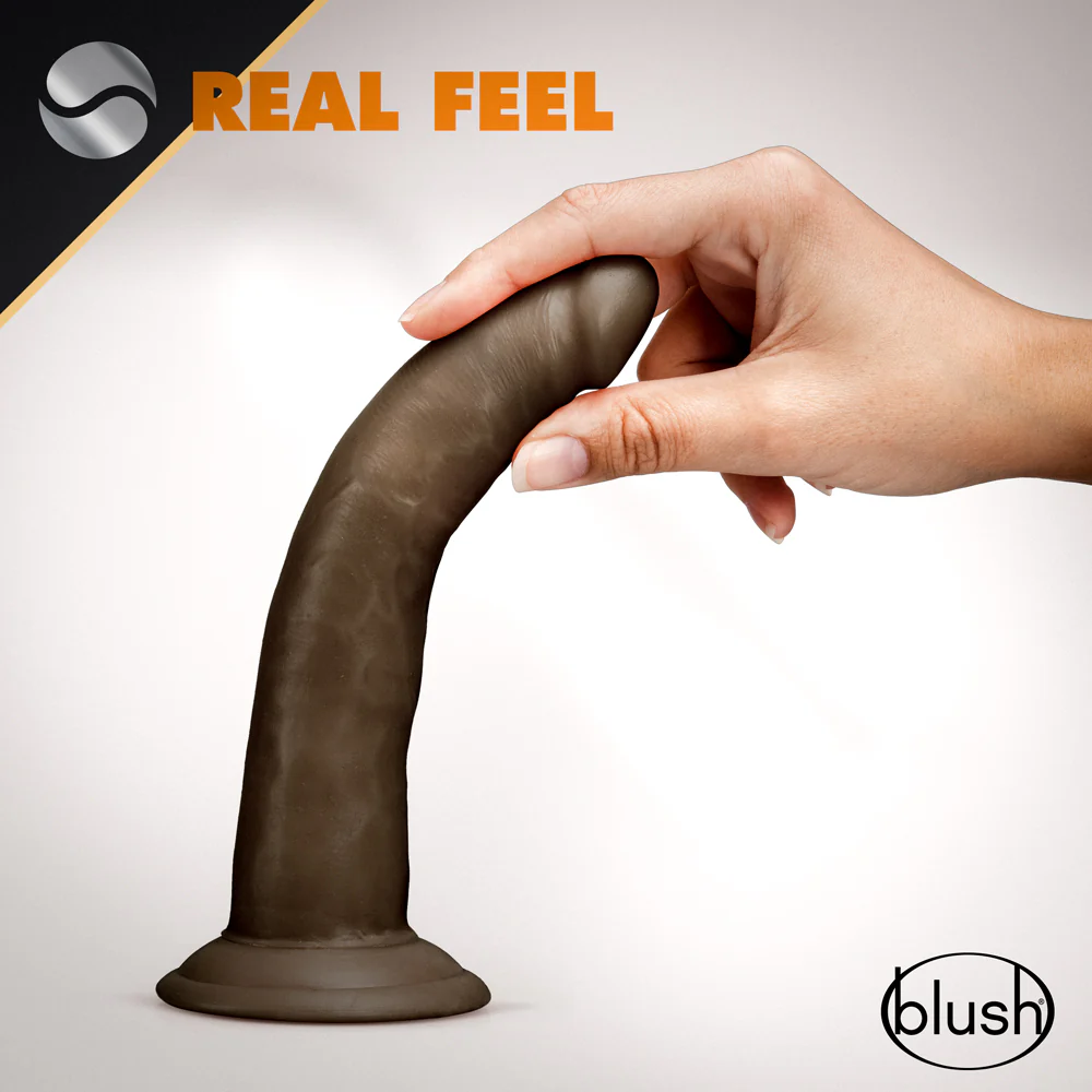 Dr. Skin Glide Realistic 7.5 in. Self-Lubricating Dildo Brown - Image 8