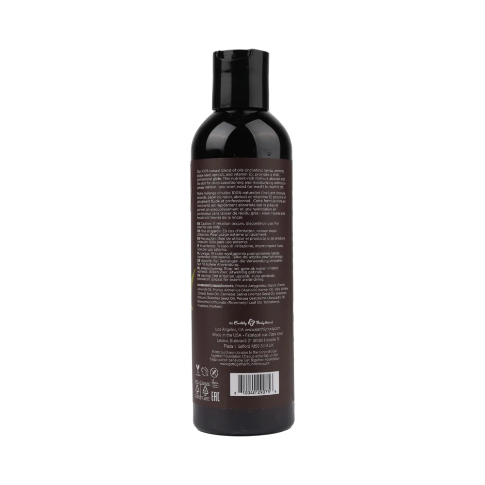 Earthly Body Hemp Massage Oil Beach Daze 8 oz. - Image 2