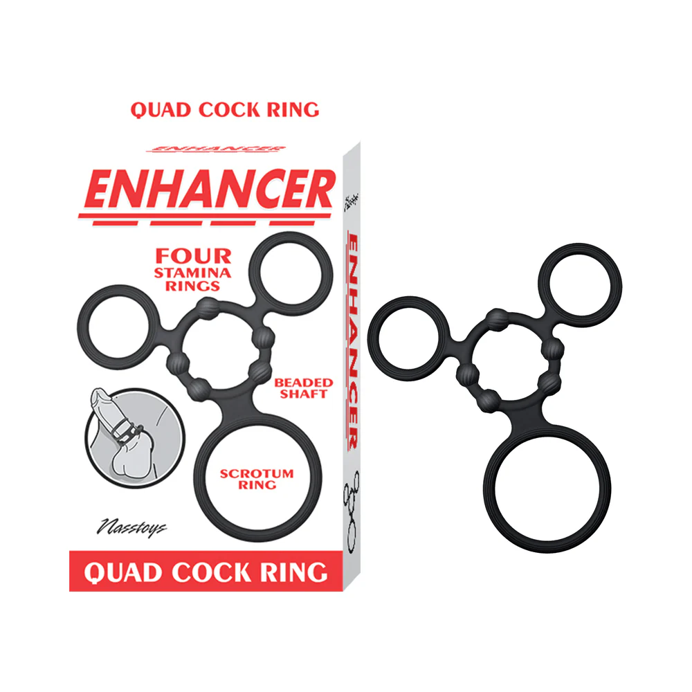 Enhancer Quad Cockring Black