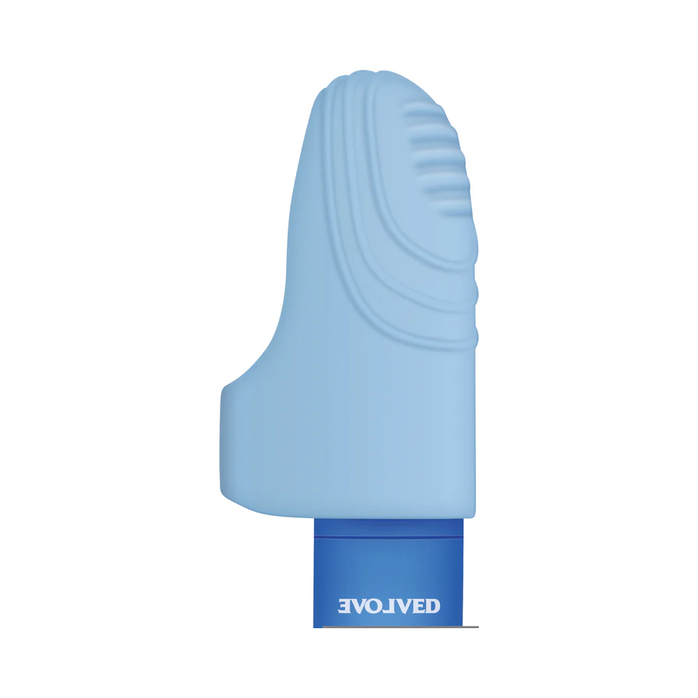 Evolved Fingerlicious Rechargeable Silicone Finger Vibrator Blue - Image 12