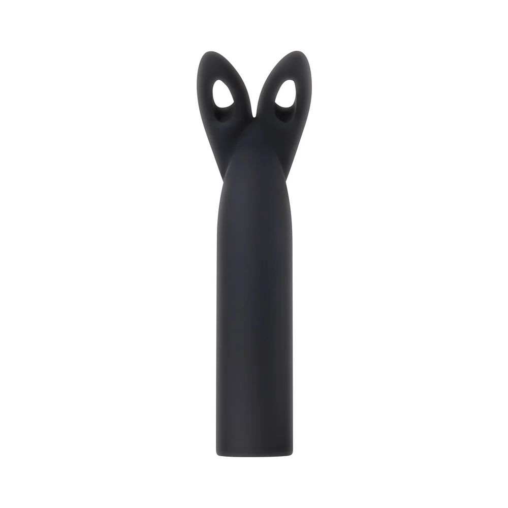 Evolved Four Play Rechargeable Silicone Bullet Vibrator and 3-Piece Sleeve Set Black - Image 12