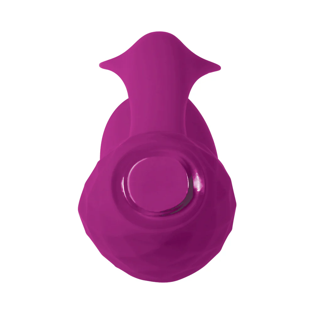 Evolved Glimmer Light-Up Rechargeable Silicone Dual Stimulator Purple - Image 12