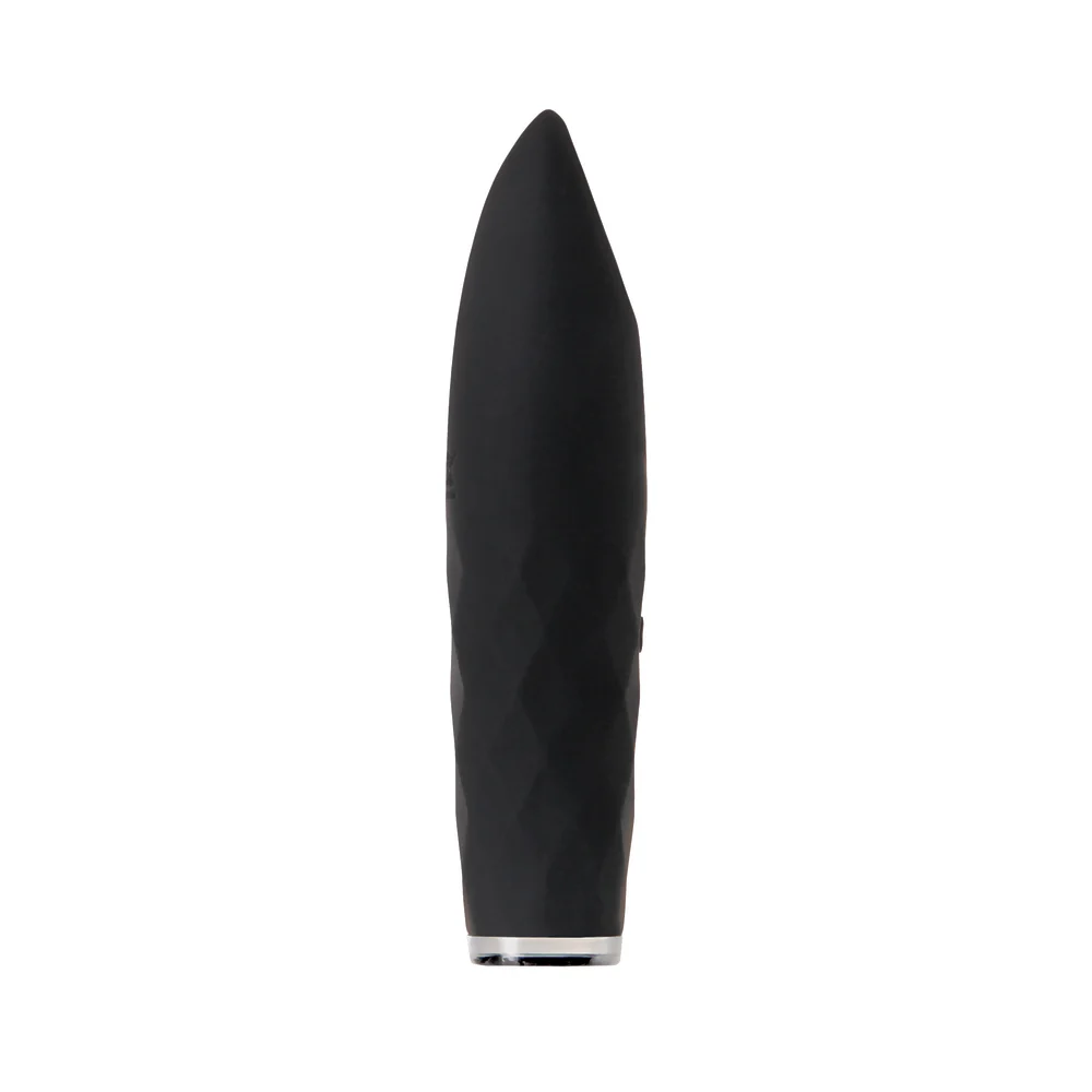 Evolved On The Spot Light-Up Rechargeable Silicone Bullet Vibrator Black - Image 5