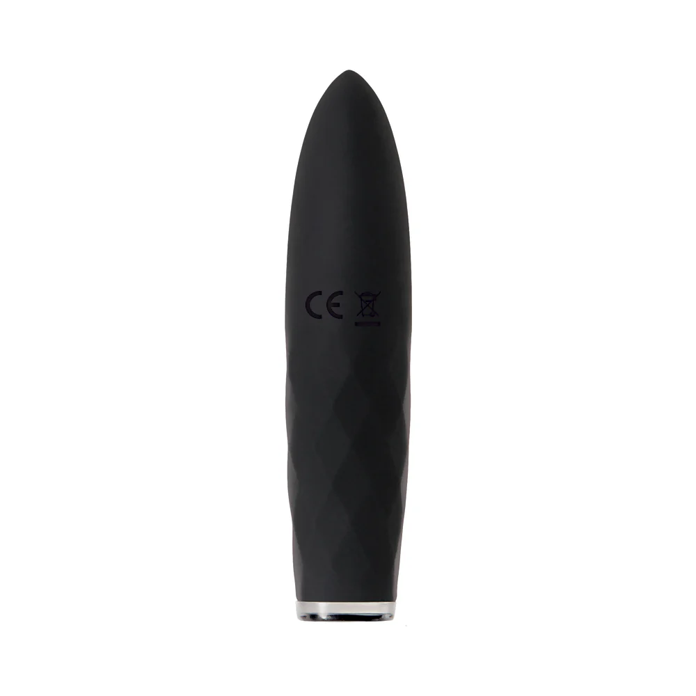 Evolved On The Spot Light-Up Rechargeable Silicone Bullet Vibrator Black - Image 7