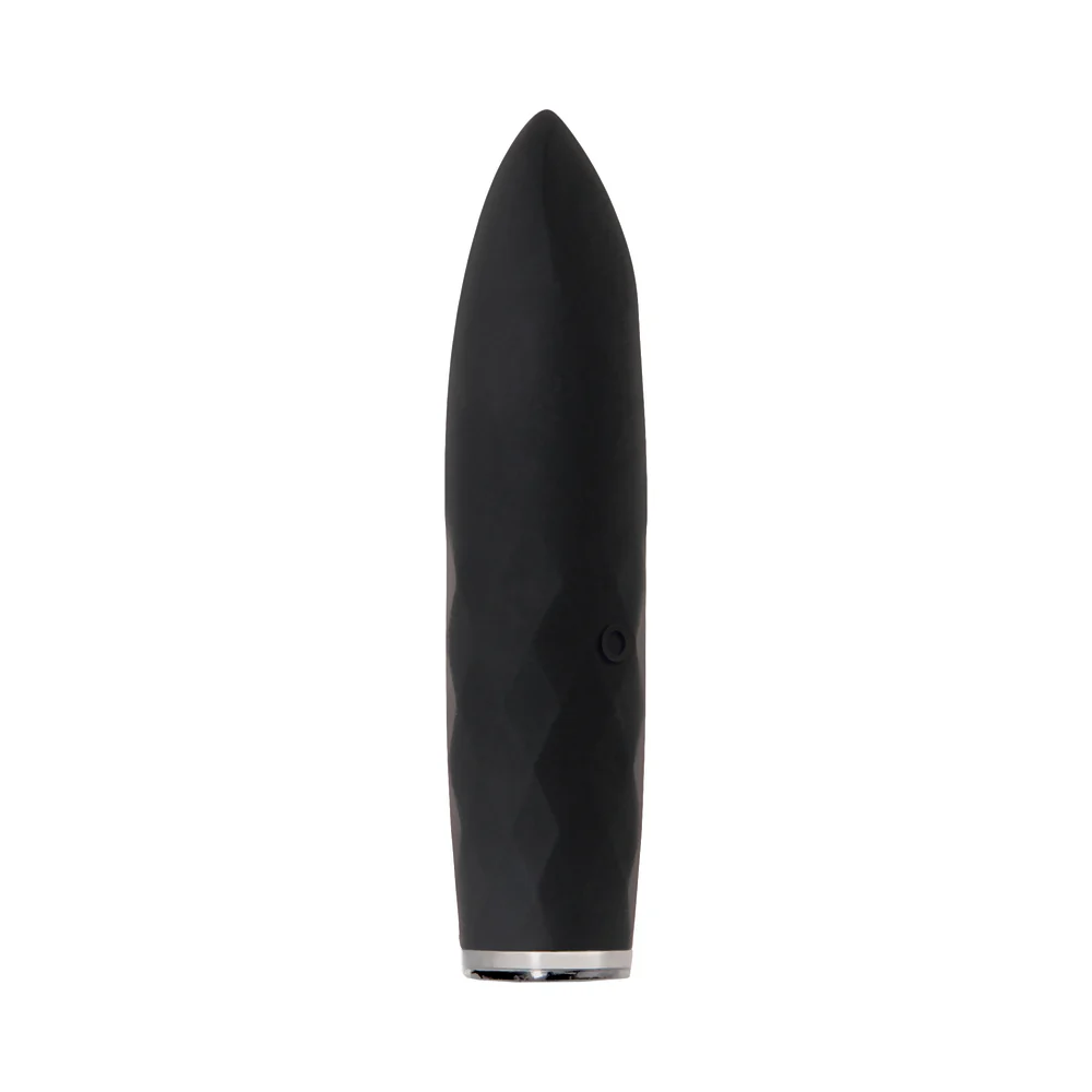 Evolved On The Spot Light-Up Rechargeable Silicone Bullet Vibrator Black - Image 9