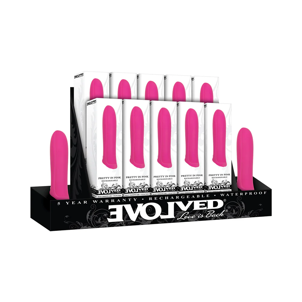 Evolved Pretty in Pink Rechargeable Silicone Bullet Vibrator - Image 12