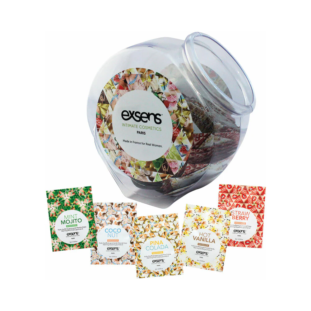 Exsens Warming Oil Foils 150-Piece Fishbowl Display
