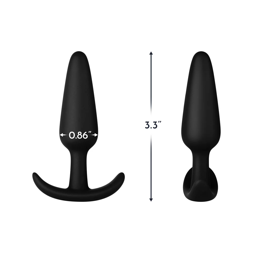 Forto F-31 Silicone Anal Plug Small Black - Image 5